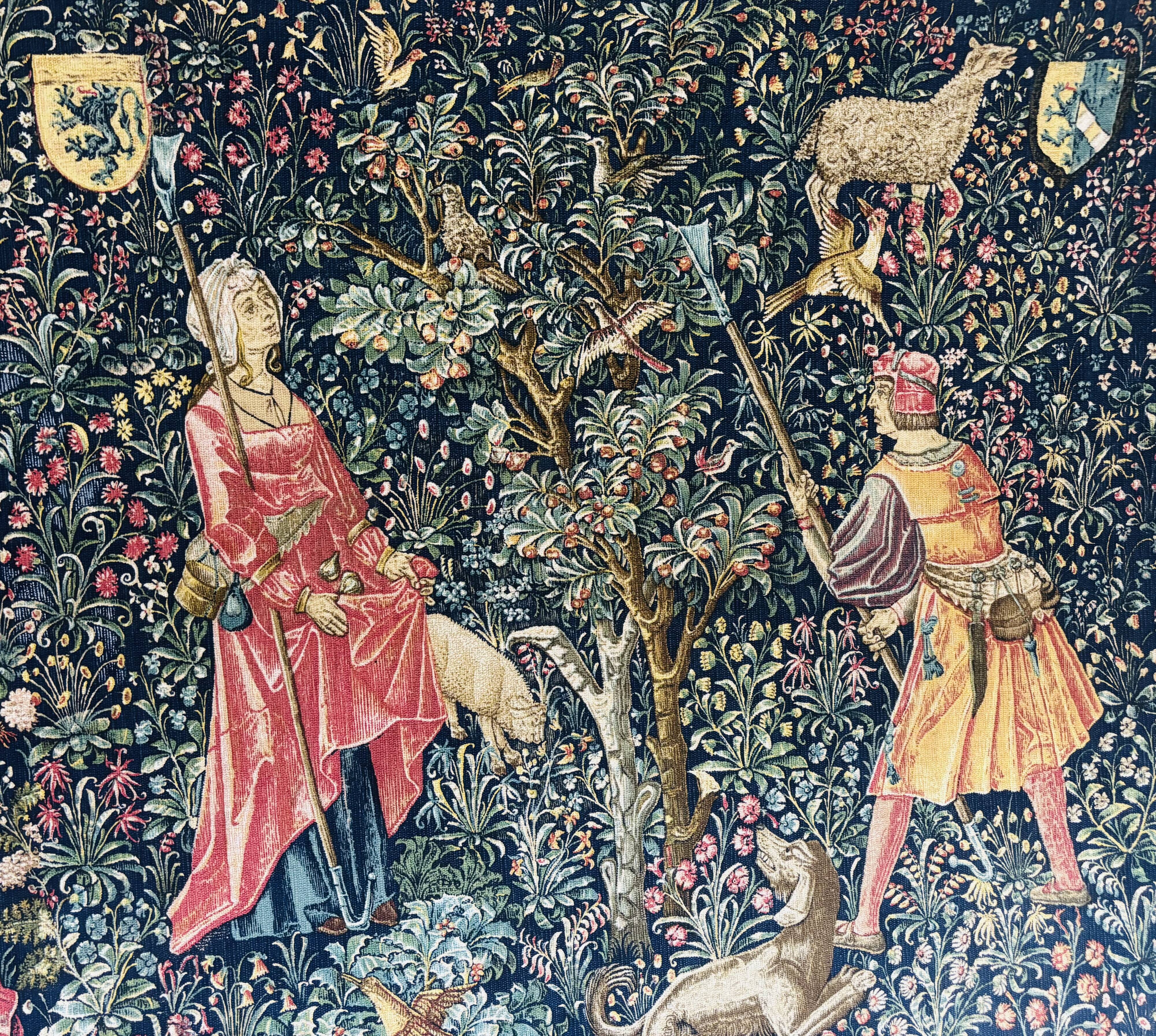 Reproduction Wall Tapestry HAND-WOVEN Fruit Picking XVI LOUVRE