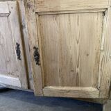 Old low buffet 2 doors in natural wood