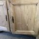 Old low buffet 2 doors in natural wood