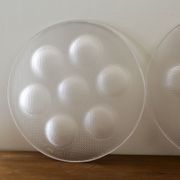Set of 2 Kosta Boda oyster plates Sweden