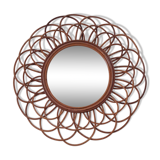 Mirror rattan  51x51cm
