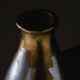 Vase en bronze et fonte d’aluminium, Philippe Jean, 1970s