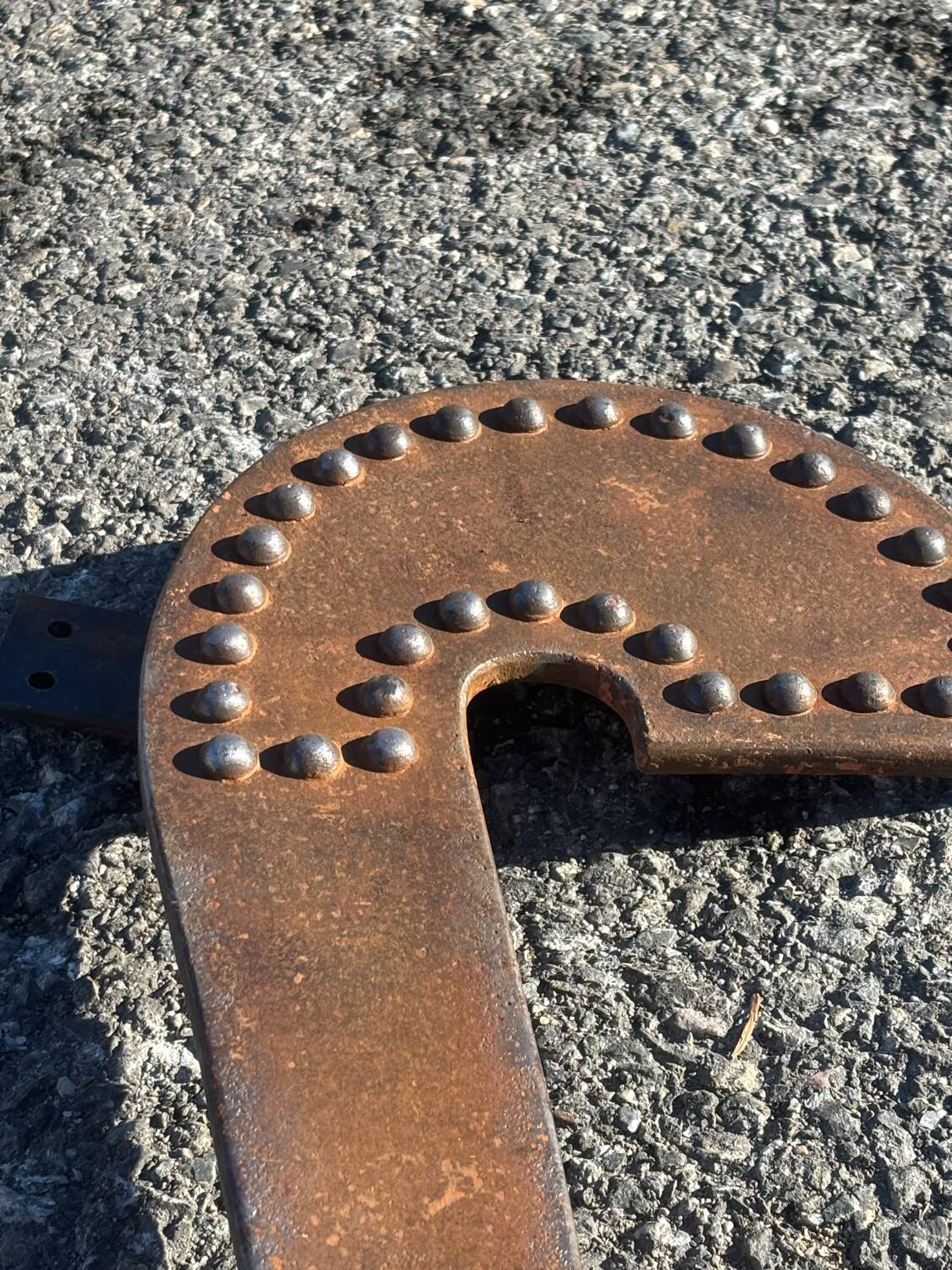 Brutalist pair of handles