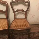 Lot de 6 chaises anciennes en bois
