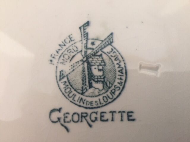 Set of 10 flat plates Moulin des Loups Hamage