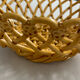 Pichon Uzès handmade ceramic basket – Yellow ochre openwork basket