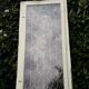 Window frame 179x88cm walnut oak wrought iron grille opening glass panel
