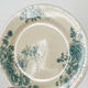 4 flat plates "Anemones" iron earth
