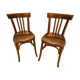 suite de 4 chaises de bistrot Fischel vintage années 1940