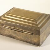 Silver brass jewellery box
