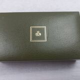 Christofle business card holder cigarette leaf case 925 sterling silver new