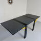 Table à manger extensible postmoderne design italien Lorenzo et Stefani, 1980