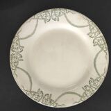 Set of 8 flat plates, Napoleon Terre de fer service