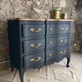 Commode arbalète noire