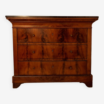 Commode Louis Philippe marbre noir