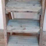 Old stepladder h89cm decorative artisan workshop