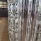 Thick transparent glass vase