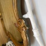 Miroir ancien antique doré