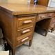 Teacher's desk from the 1950s on legs.