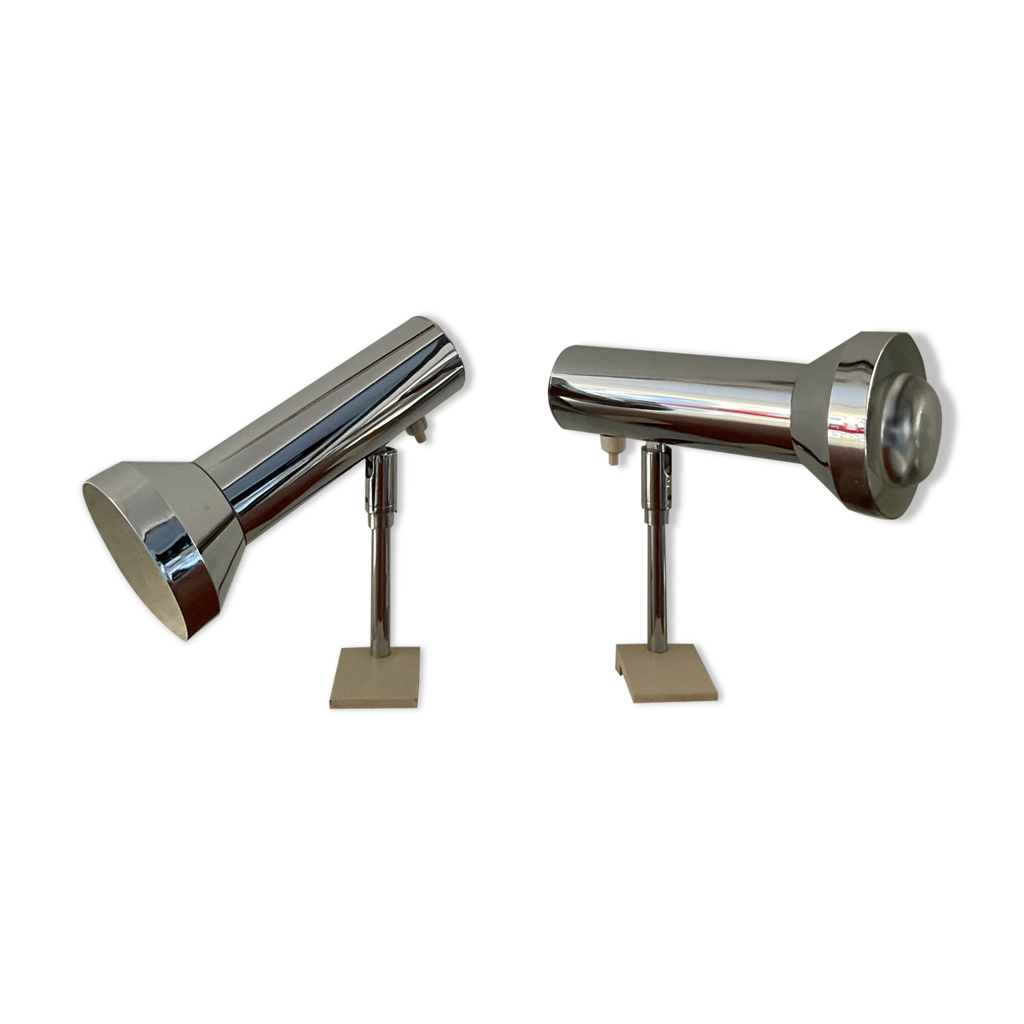Pair of vintage wall lamps 60-70s