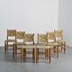 Set of 6 Bauche model chairs by Charlotte Perriand, circa 1960.