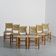Set of 6 Bauche model chairs by Charlotte Perriand, circa 1960.