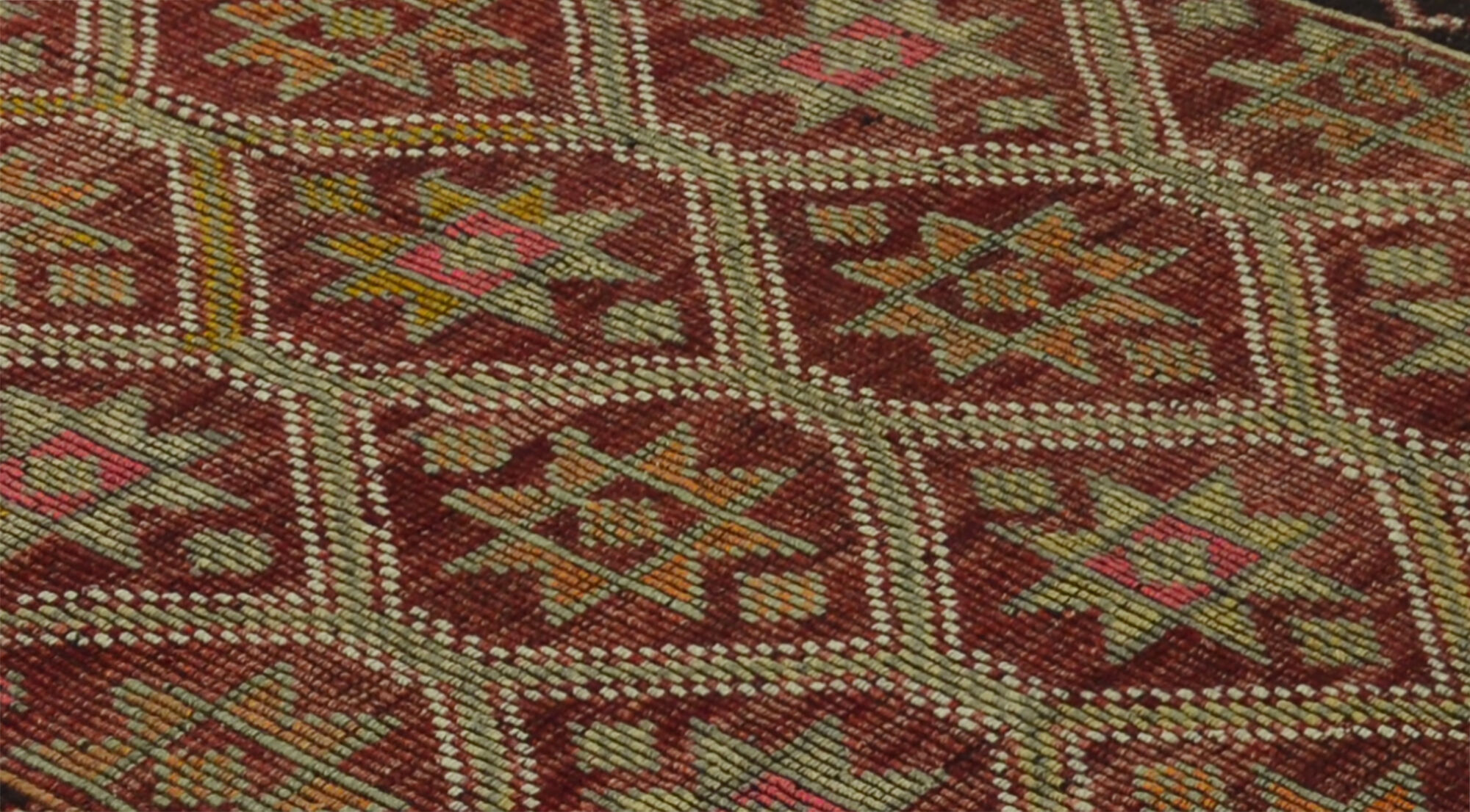 Anatolian handmade kilim rug 280 cm x 153 cm