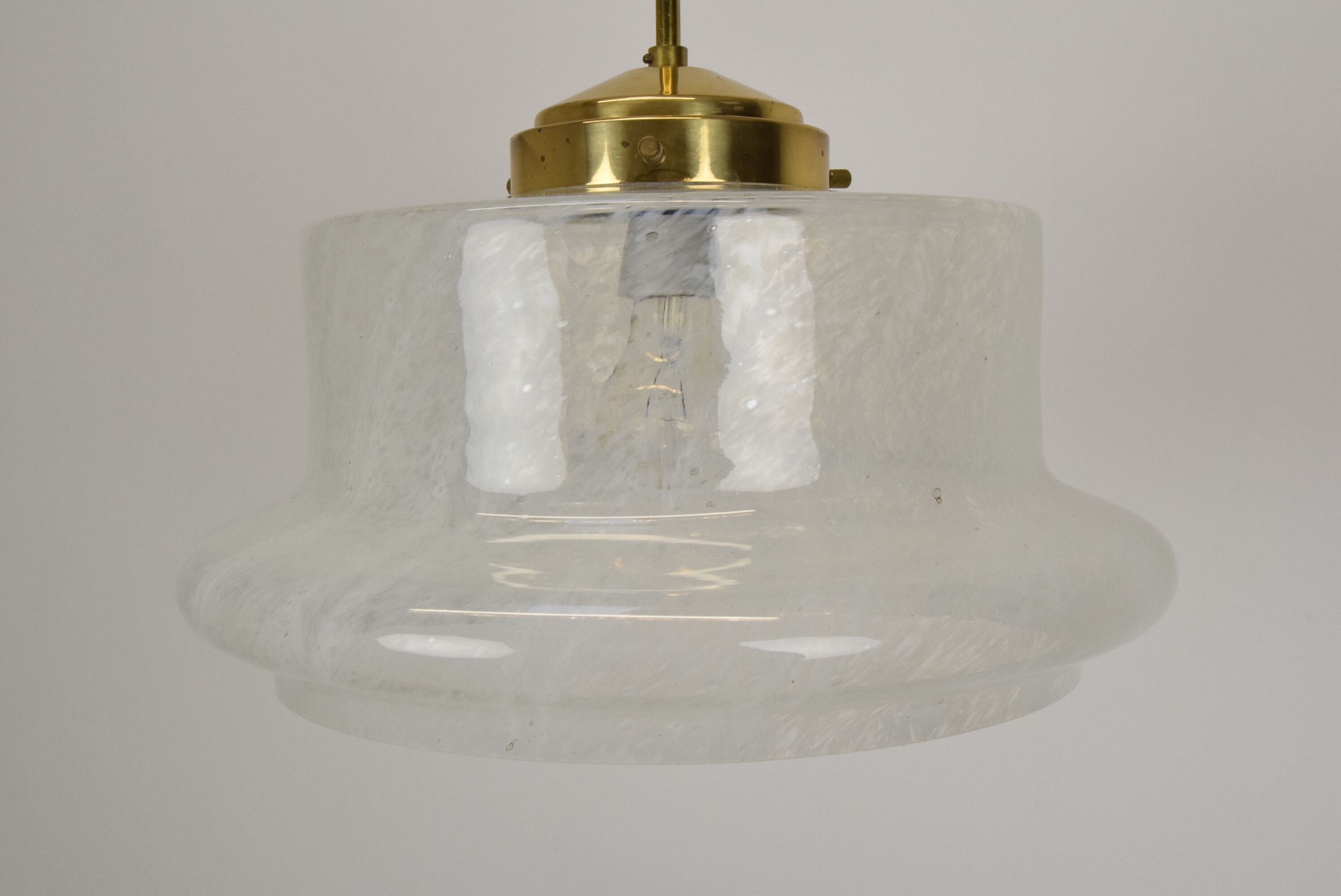 Mid-century Glass Pendant by Kamenicky Senov,1960's.