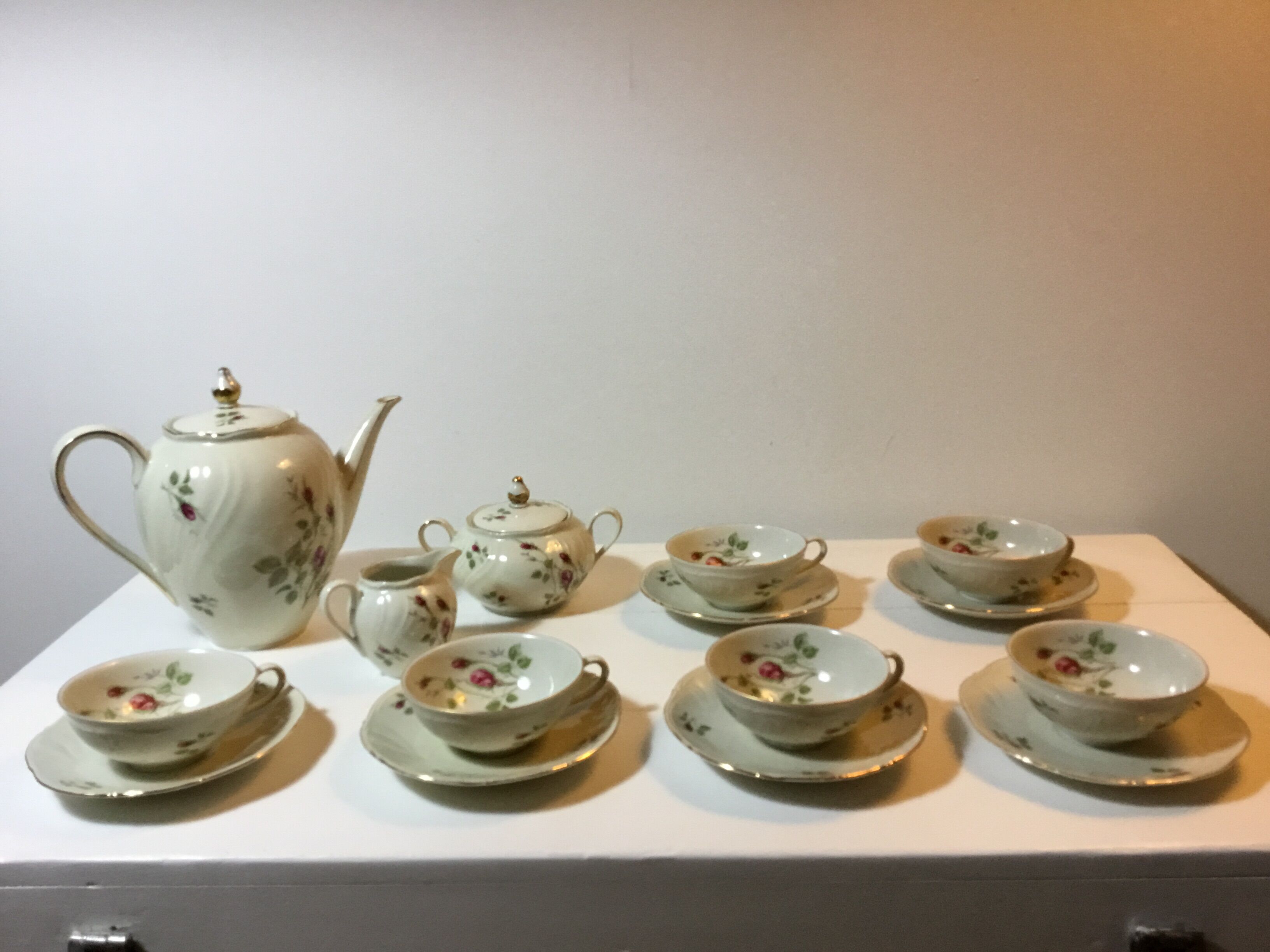 Swiss porcelain tea or coffee service