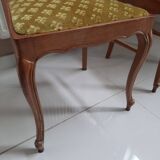 Louis XV style chairs with Fleur de Lys seats