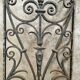 Old iron door grille window grille