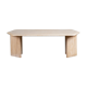 Table basse design vintage travertin