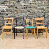 Set of 4 mismatched chairs