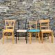 Set of 4 mismatched chairs