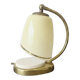 Bauhaus / Modernist lamp brass/bakelite & opaline Mid Century 1940-50