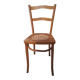 Chaise de style bistrot en bois blond 1940