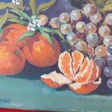 Still life on canvas by André Labarde