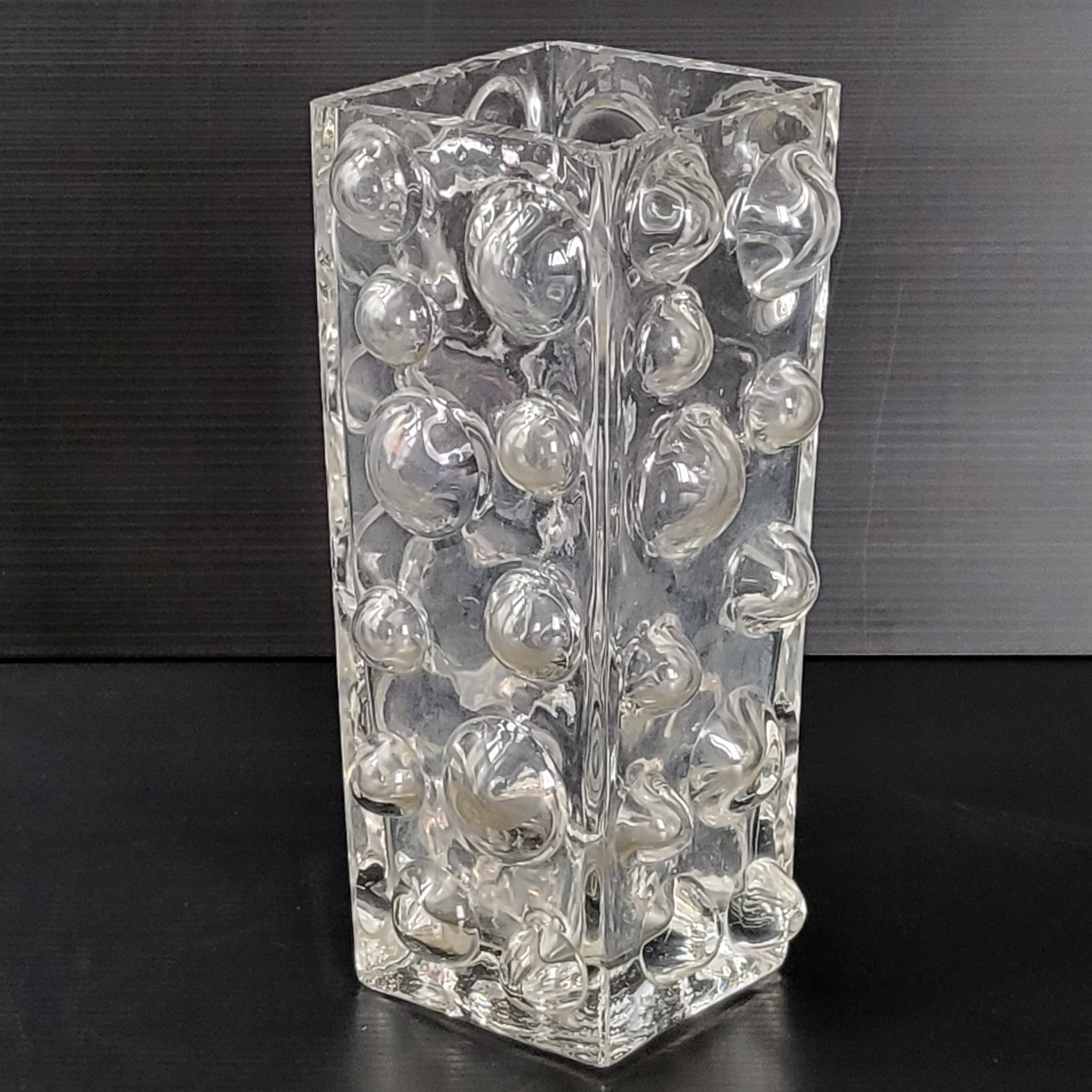 Vintage 1970 glass vase