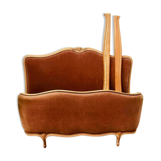 Louis XV-style basket bed in 20th century cerus oak
