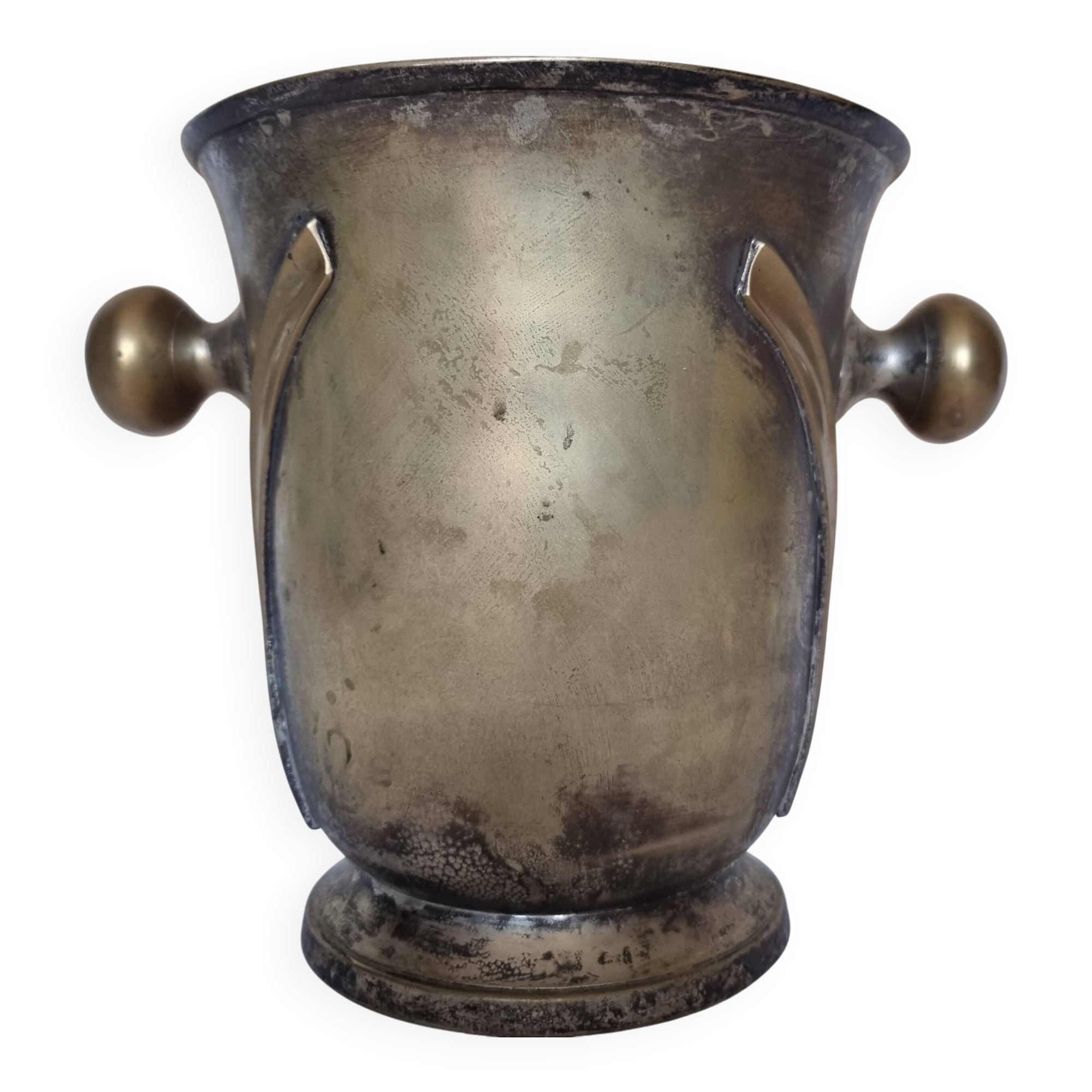 Magnificent and exclusive vintage Art Deco bronze champagne/wine bucket