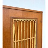 Vintage rattan cabinet