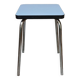 Tabouret formica bleu & chrome 1960