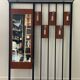 Scandinavian wall-mounted locker from the 60s in teak