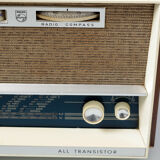 Philips radio station all transistor radio compass vintage