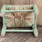 Ancien tabouret bois et paille