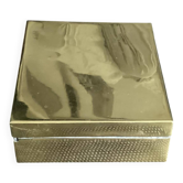Vintage brass cigar box