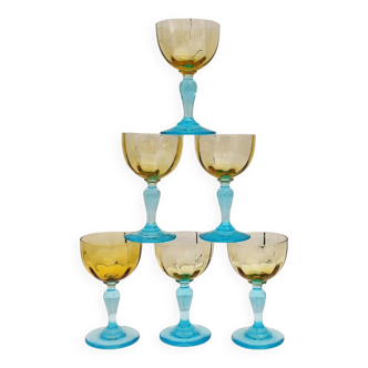 Six George Sand Vintage Port Glasses