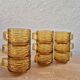 Amber glass cups