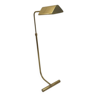 Christian Liaigre reading floor lamp in vintage 70s gold metal