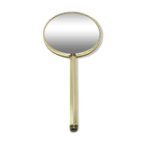 Round hand mirror art deco style 14cm
